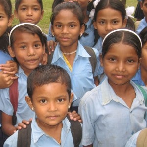 Students from Moran Memorial School in Nepal