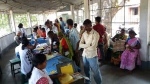 Weekly Leprosy clinic in Malaguri, India