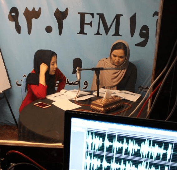 Radio classes in Herat, Afghanistan