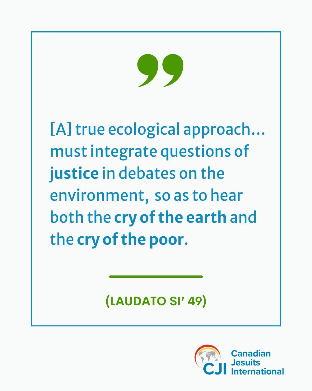 Learn more about CJI's 2026 fall campaign, Ecological Justice: It's not Complicated ➡️ Click link in bio.